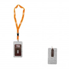 Felt Phone Case with Breakaway Lanyard and Card Badge Holder